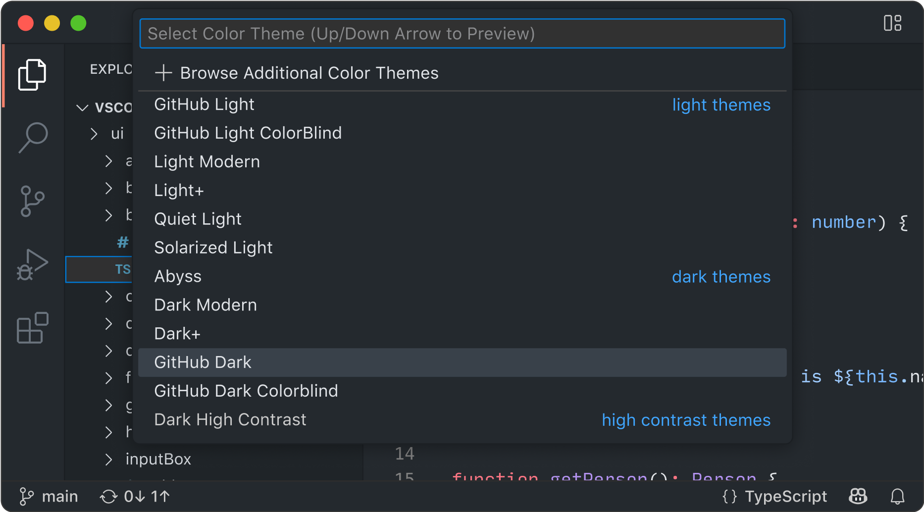 Visual Studio Code preview